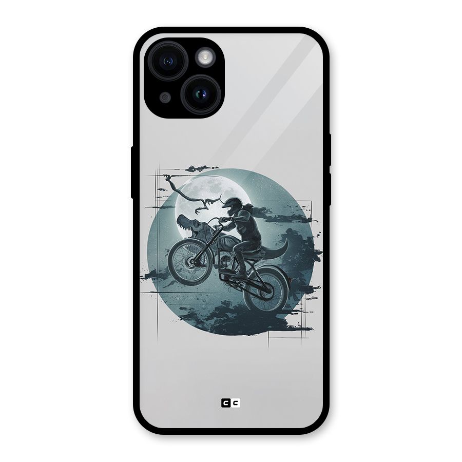 Dino Rider Glass Back Case for iPhone 14