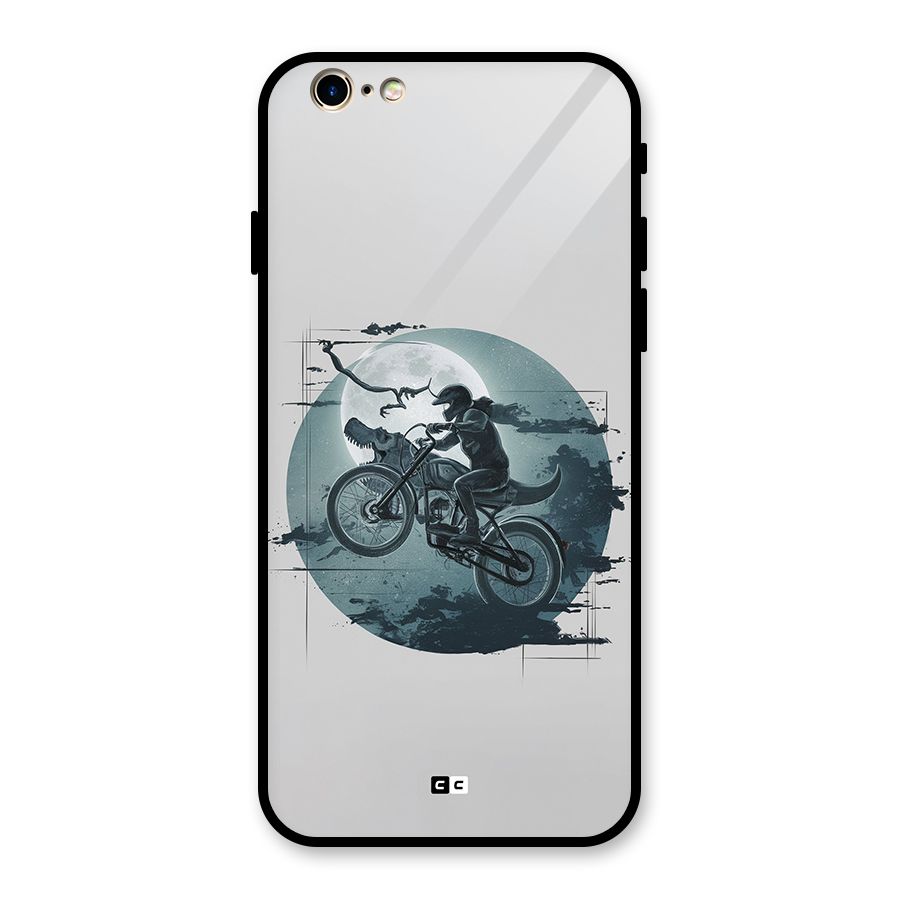 Dino Rider Glass Back Case for iPhone 6 6S