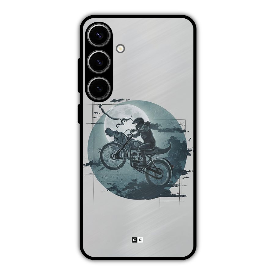 Dino Rider Metal Back Case for Galaxy S24 Plus