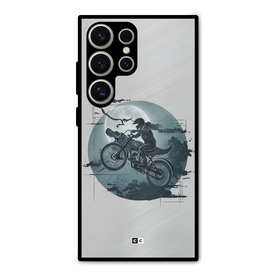 Dino Rider Metal Back Case for Galaxy S24 Ultra