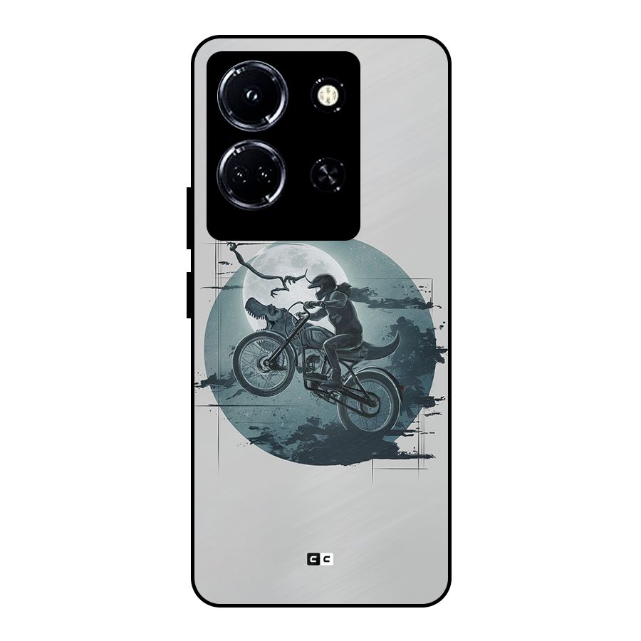 Dino Rider Metal Back Case for Infinix Note 30 5G