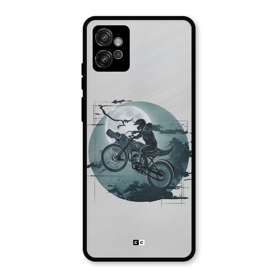 Dino Rider Metal Back Case for Moto G32