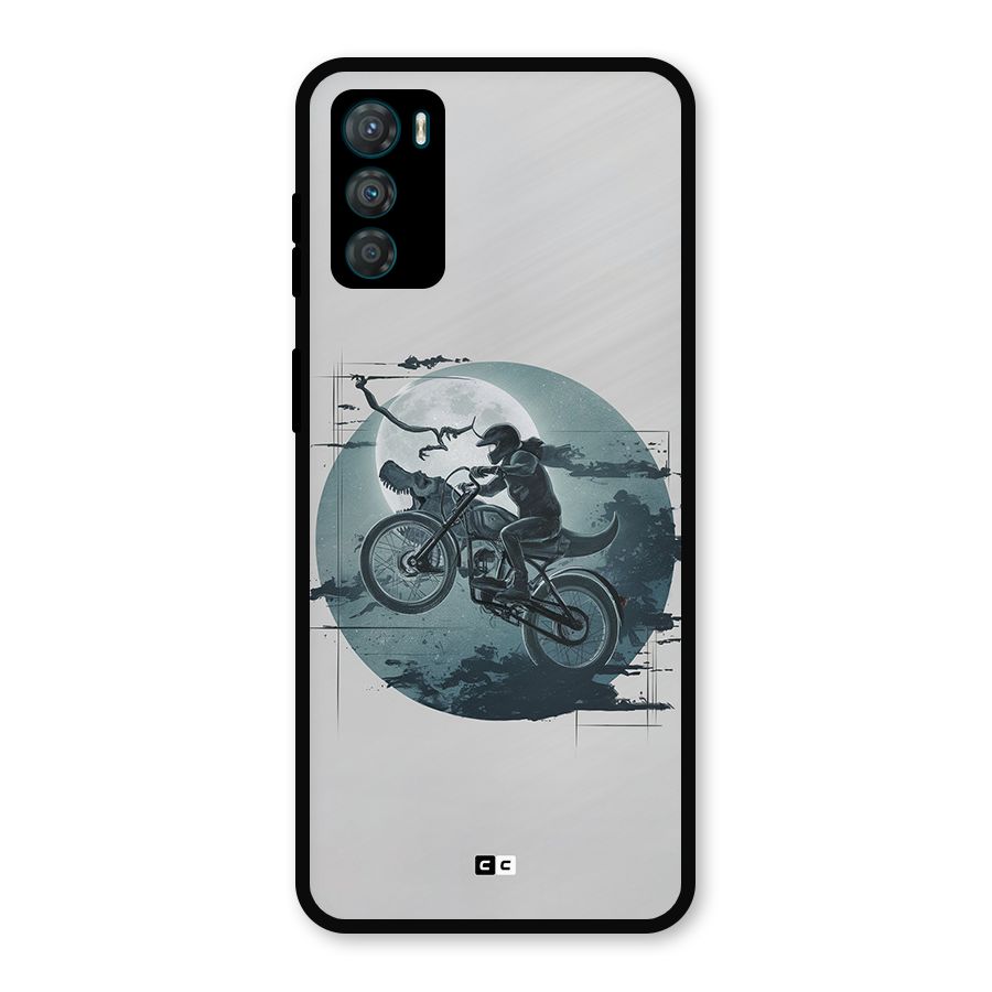 Dino Rider Metal Back Case for Moto G42