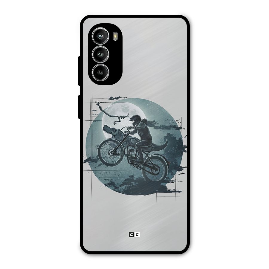 Dino Rider Metal Back Case for Moto G82