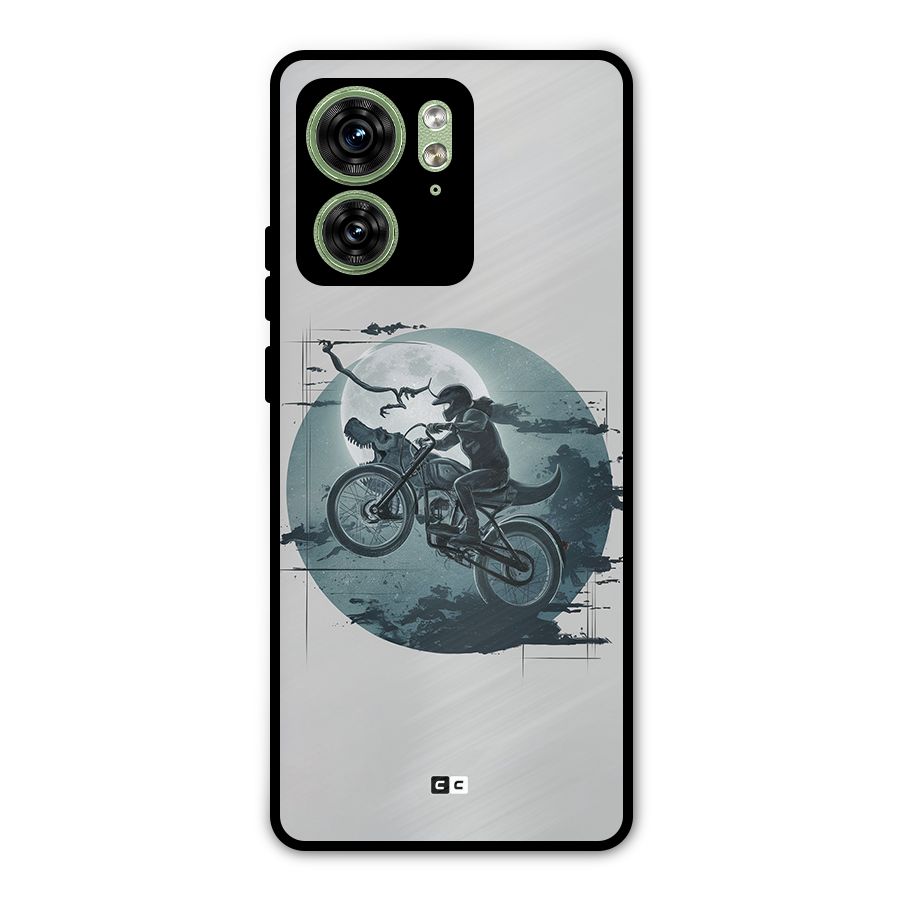 Dino Rider Metal Back Case for Motorola Edge 40 5G