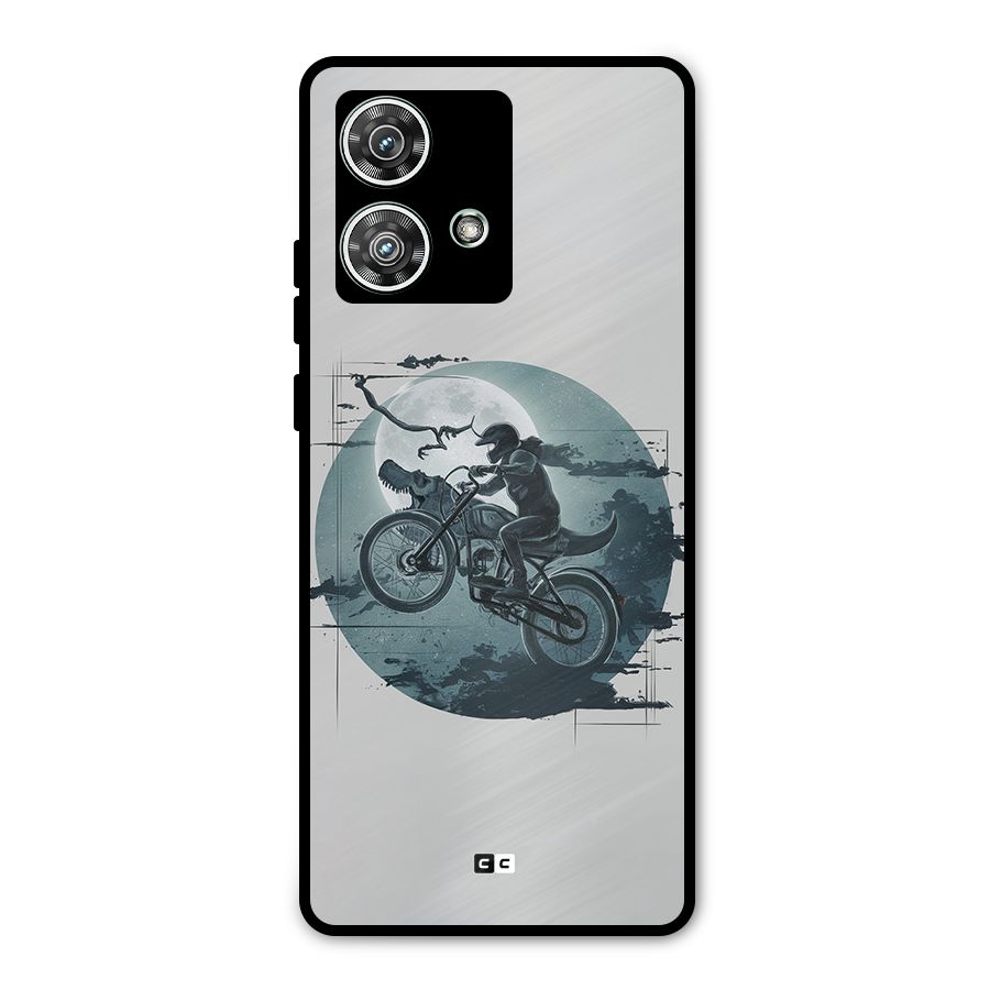 Dino Rider Metal Back Case for Motorola Edge 40 Neo