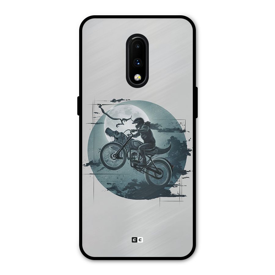 Dino Rider Metal Back Case for OnePlus 7