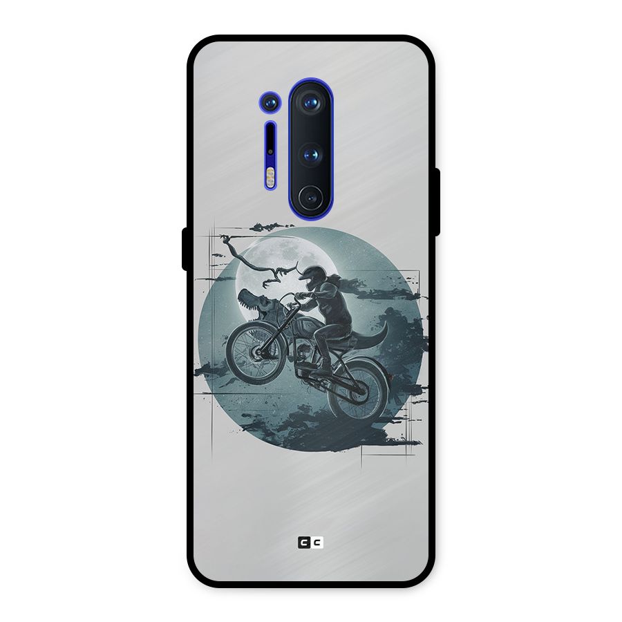 Dino Rider Metal Back Case for OnePlus 8 Pro