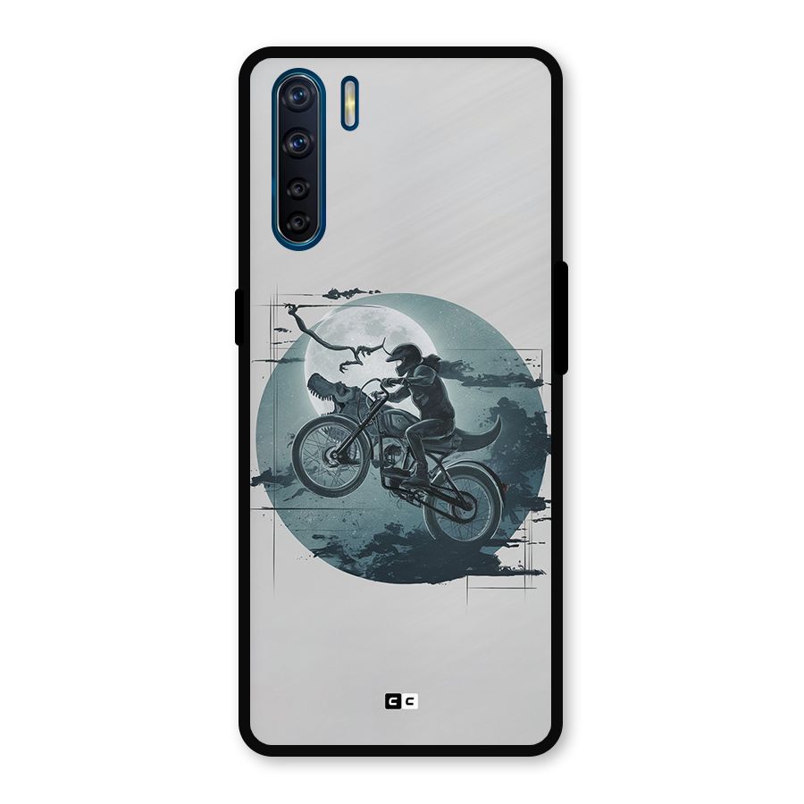 Dino Rider Metal Back Case for Oppo F15