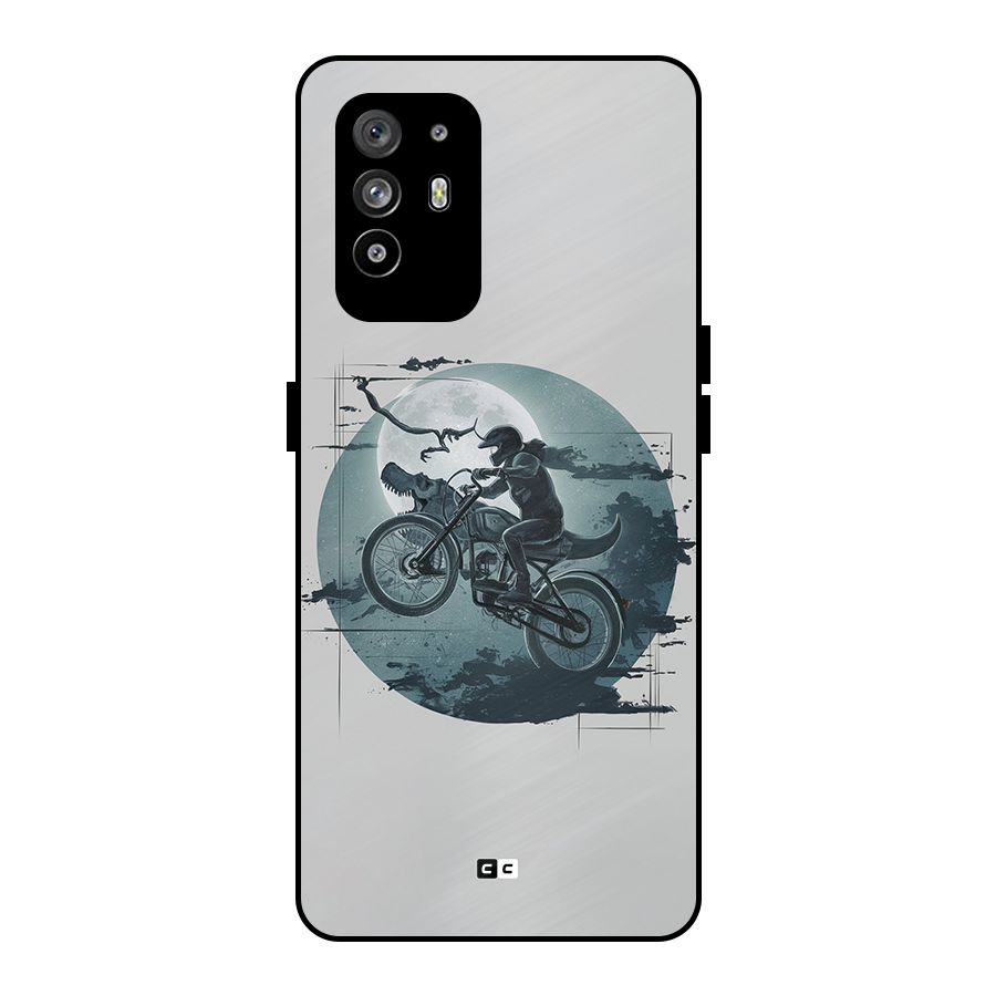 Dino Rider Metal Back Case for Oppo F19 Pro Plus 5G