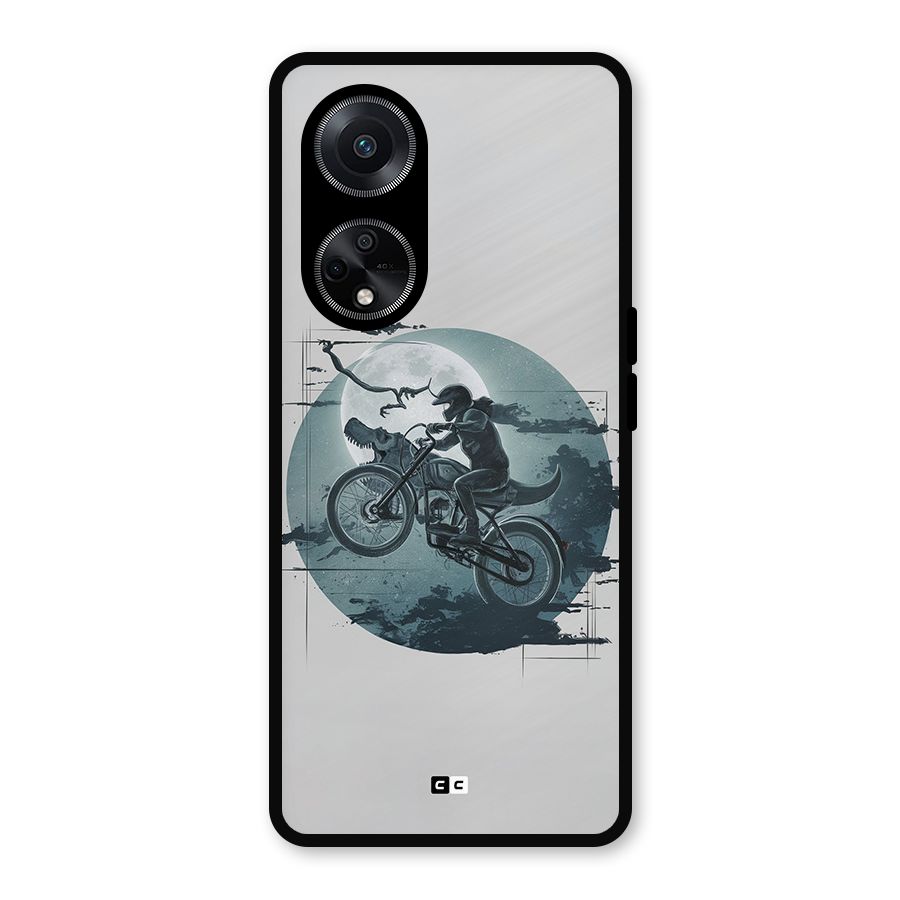 Dino Rider Metal Back Case for Oppo F23