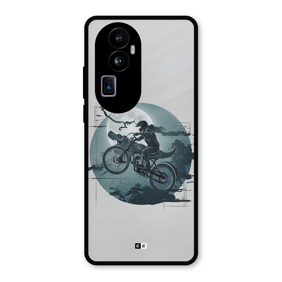 Dino Rider Metal Back Case for Oppo Reno10 Pro Plus