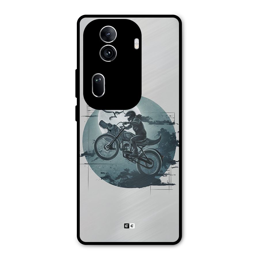 Dino Rider Metal Back Case for Oppo Reno11 Pro 5G