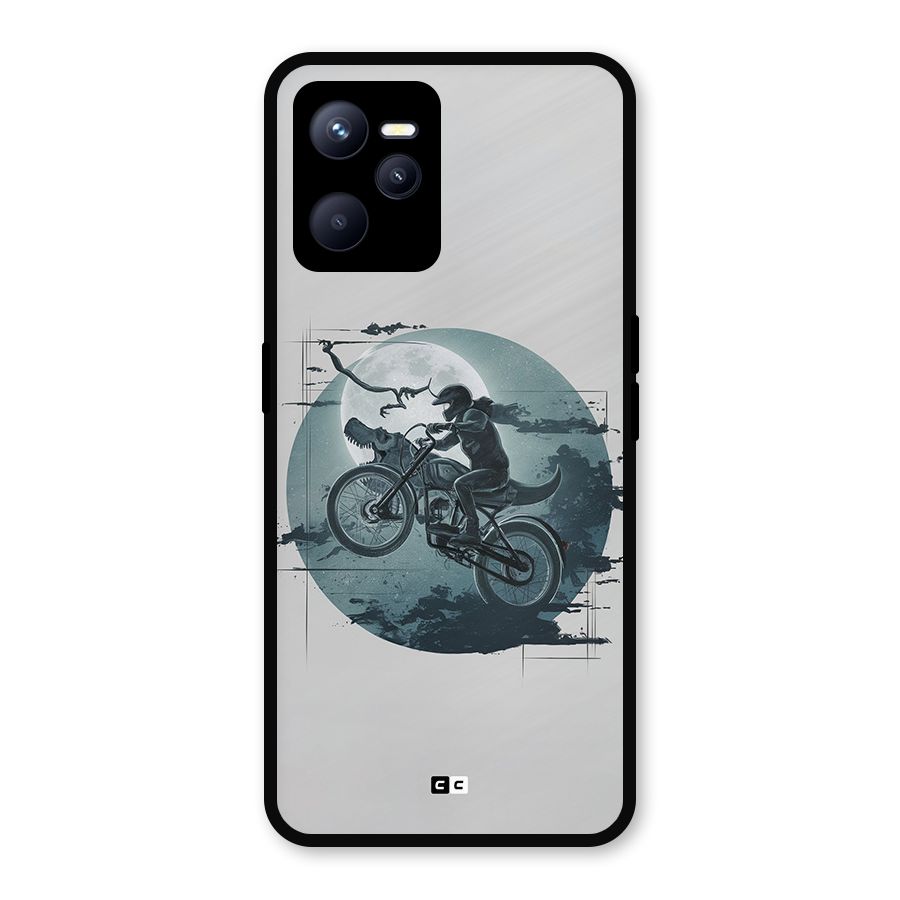 Dino Rider Metal Back Case for Realme C35