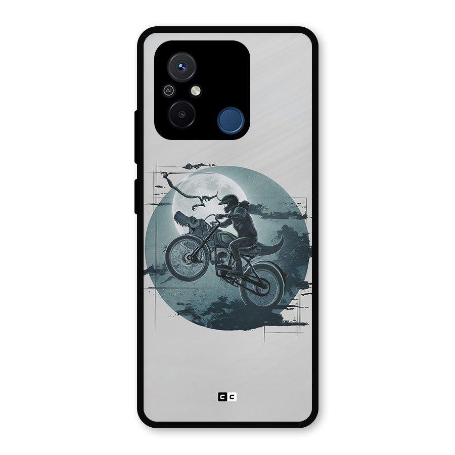 Dino Rider Metal Back Case for Redmi 12C