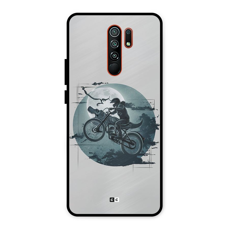 Dino Rider Metal Back Case for Redmi 9 Prime