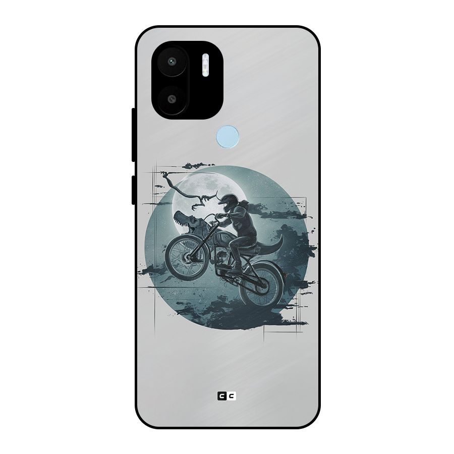 Dino Rider Metal Back Case for Redmi A2 Plus