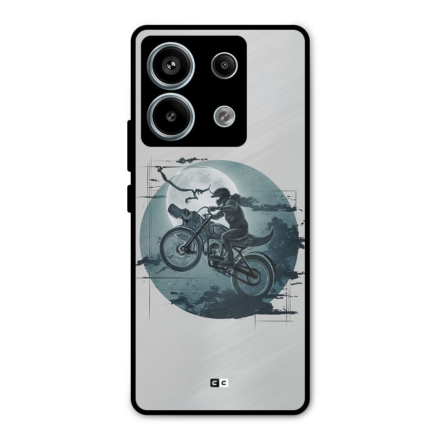 Dino Rider Metal Back Case for Redmi Note 13 Pro 5G