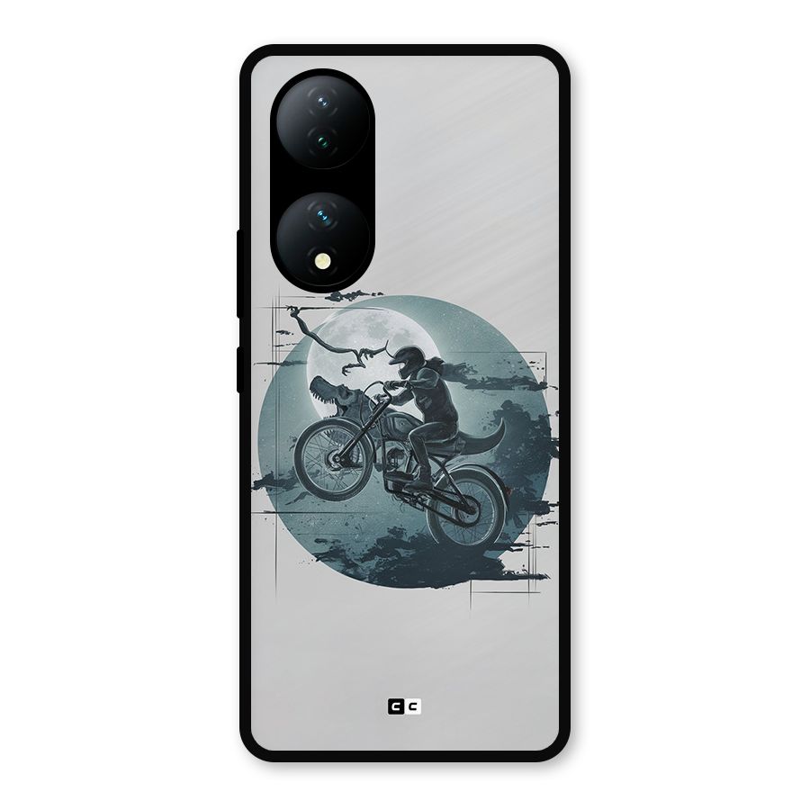 Dino Rider Metal Back Case for Vivo T2