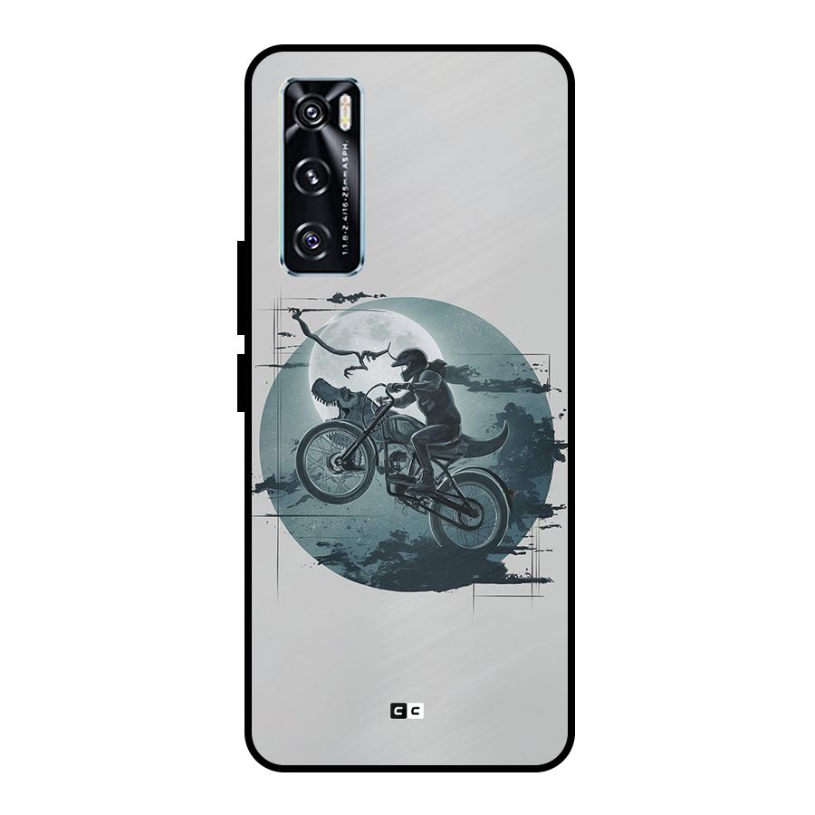 Dino Rider Metal Back Case for Vivo V20 SE