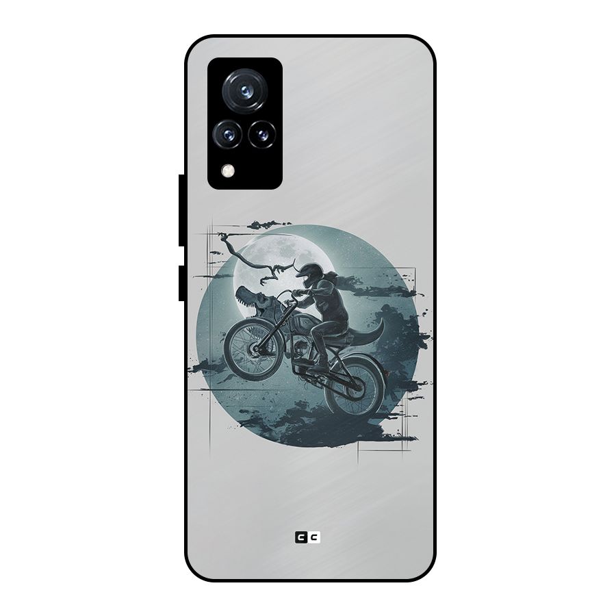 Dino Rider Metal Back Case for Vivo V21 5G