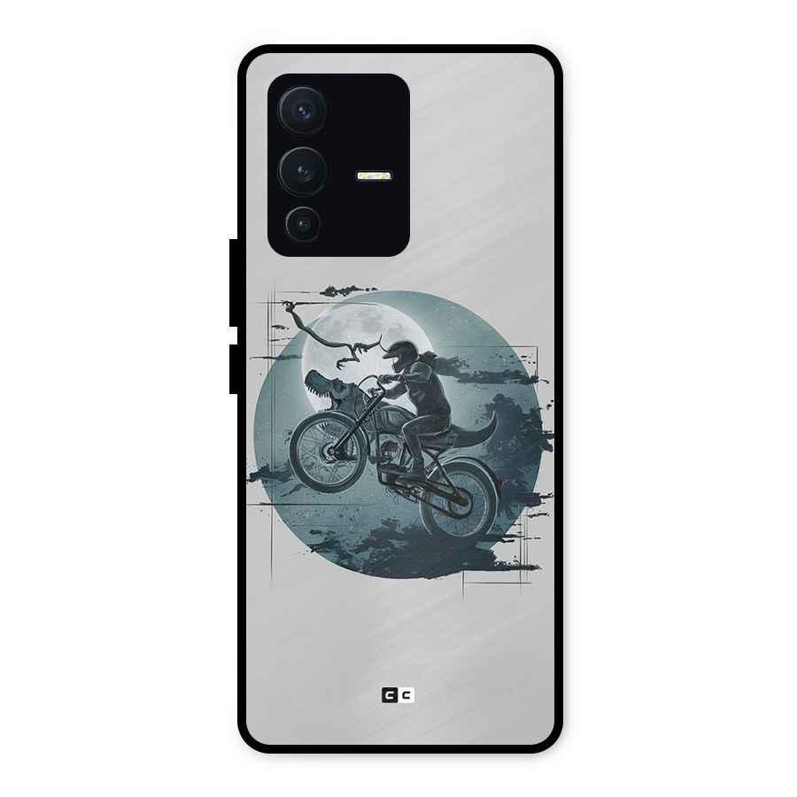 Dino Rider Metal Back Case for Vivo V23 5G