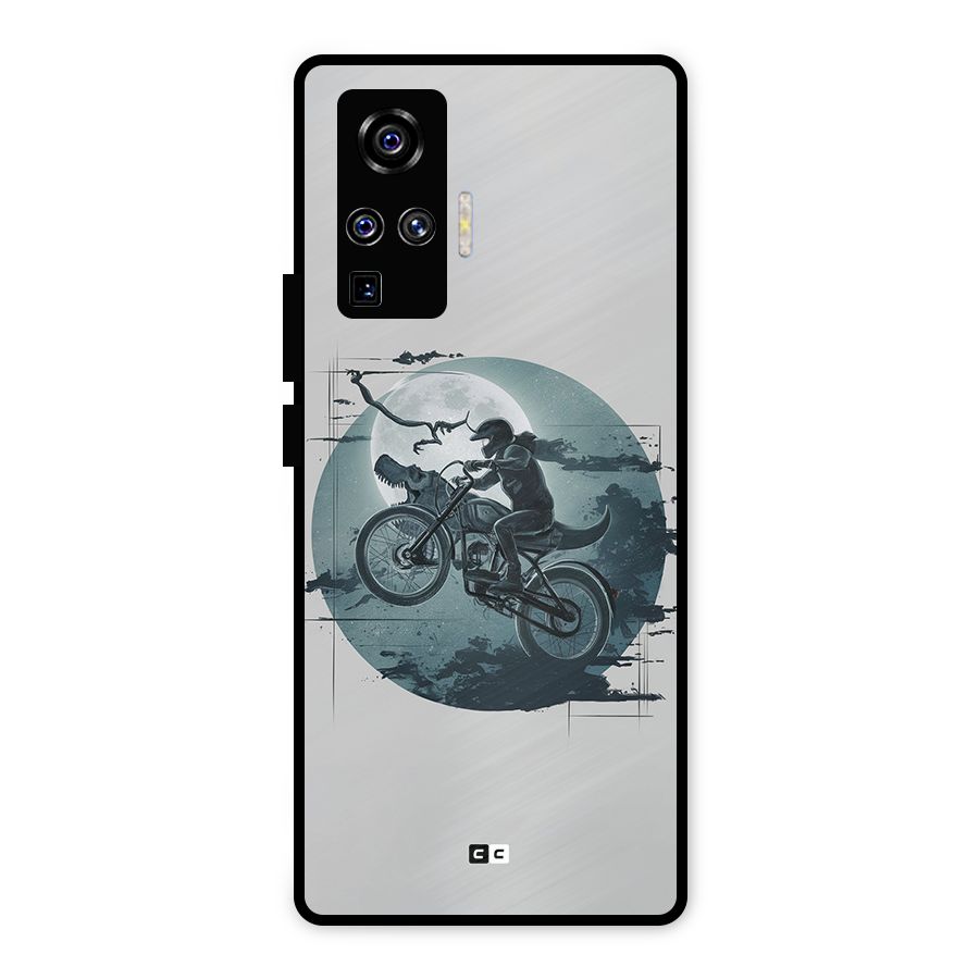 Dino Rider Metal Back Case for Vivo X50 Pro