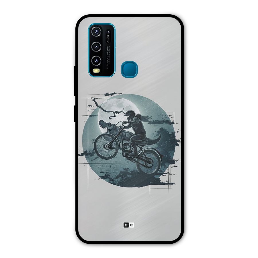 Dino Rider Metal Back Case for Vivo Y30