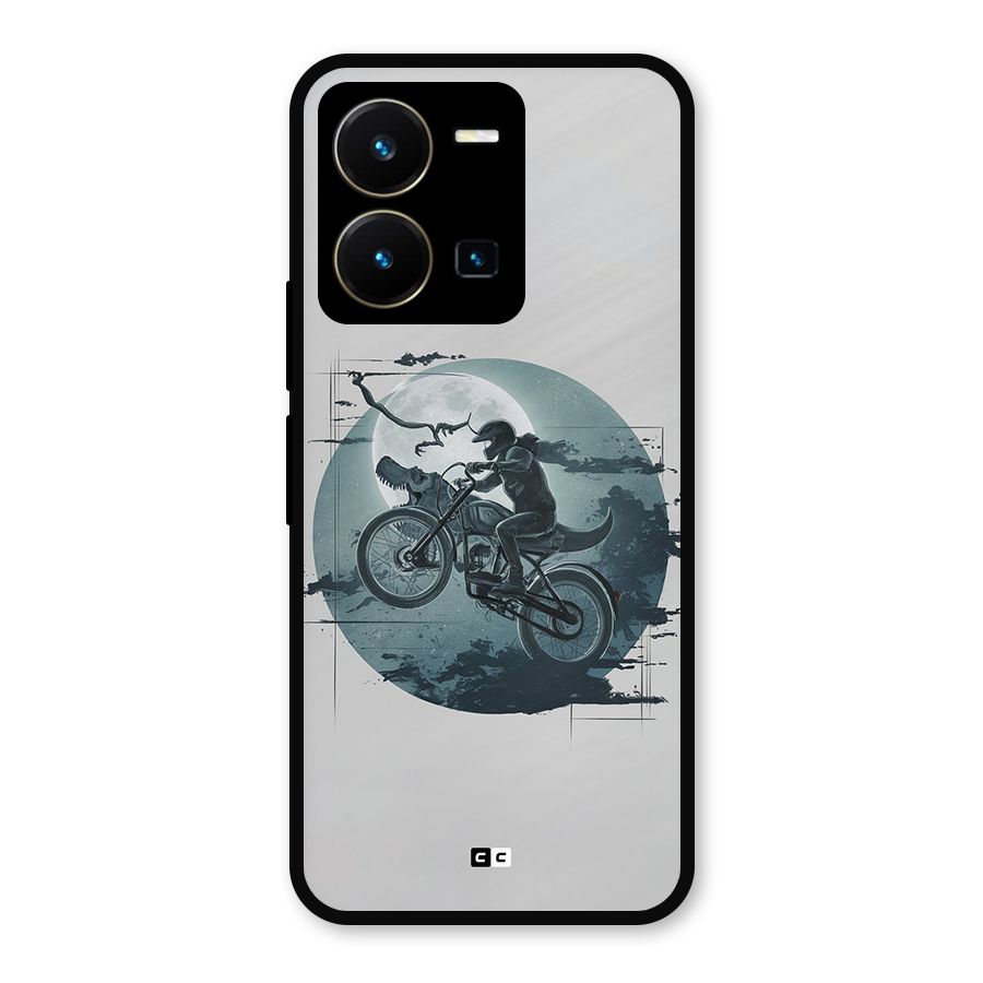 Dino Rider Metal Back Case for Vivo Y35