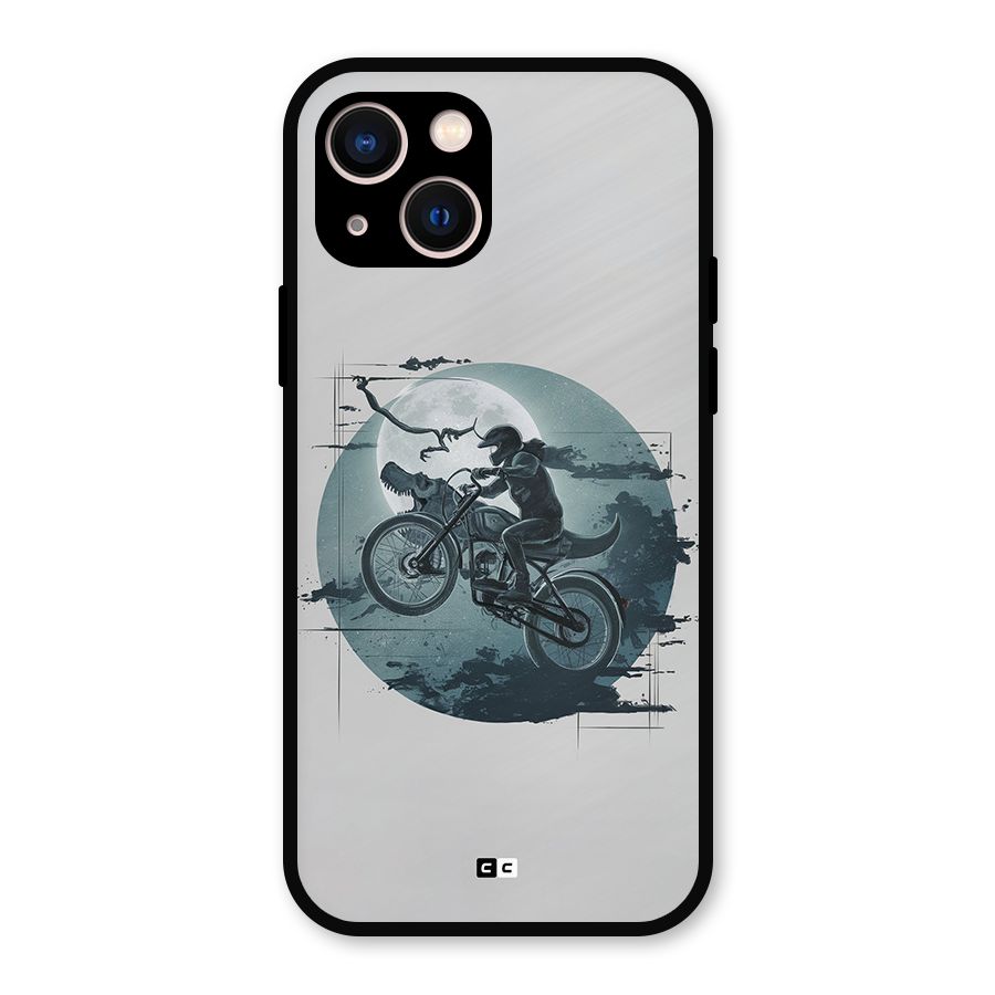 Dino Rider Metal Back Case for iPhone 13
