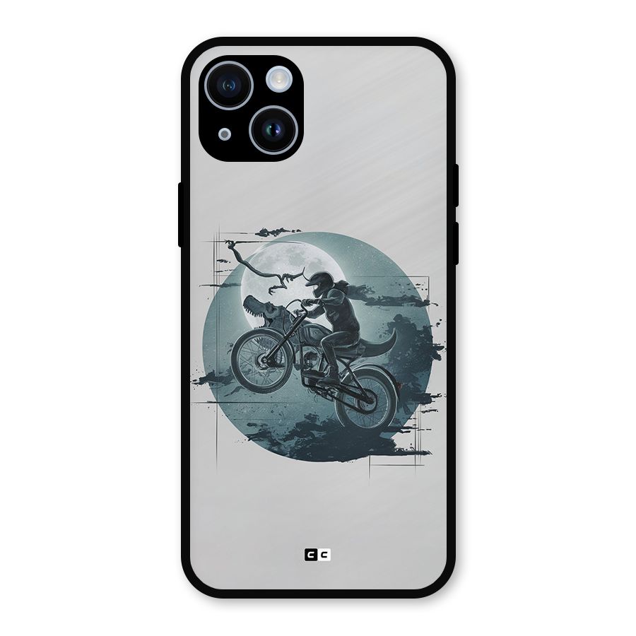 Dino Rider Metal Back Case for iPhone 14
