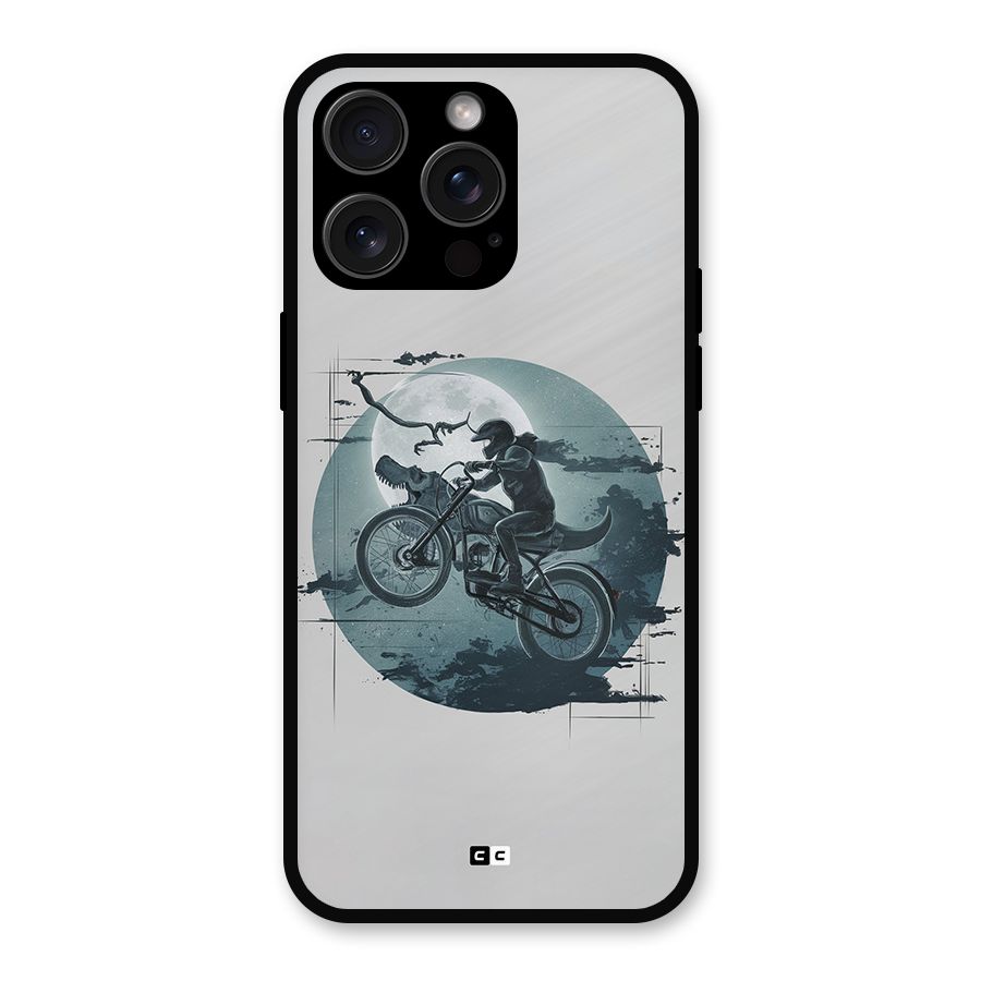 Dino Rider Metal Back Case for iPhone 15 Pro Max