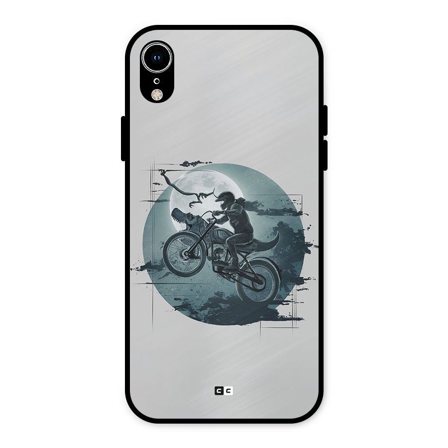 Dino Rider Metal Back Case for iPhone XR