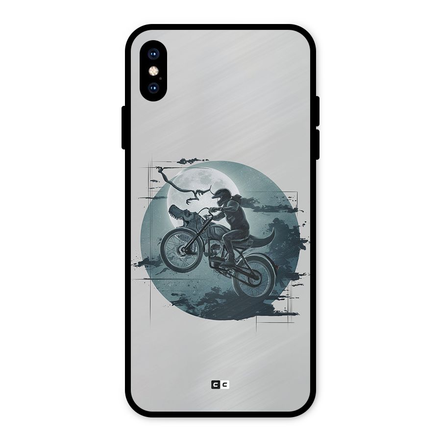 Dino Rider Metal Back Case for iPhone XS Max