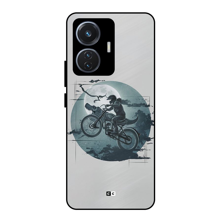 Dino Rider Metal Back Case for iQOO Z6 44W