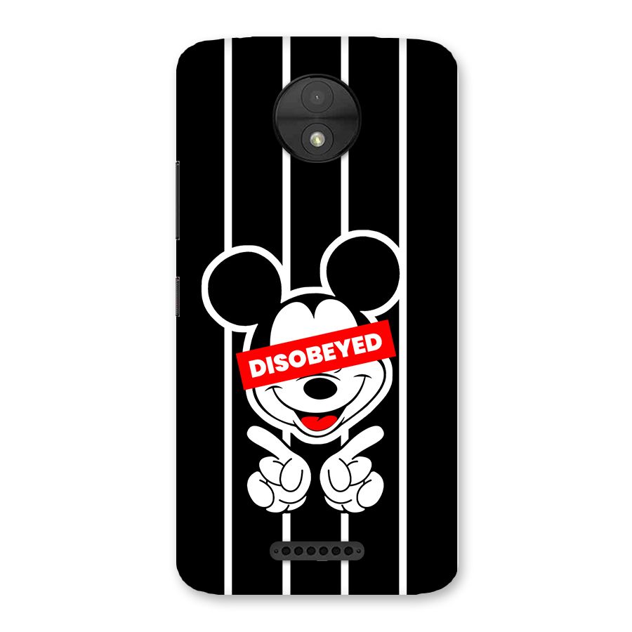 Disobeyed Micky Back Case for Moto C
