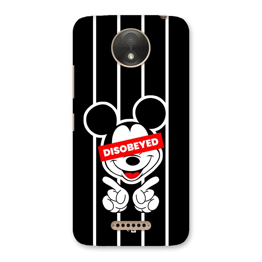 Disobeyed Micky Back Case for Moto C Plus