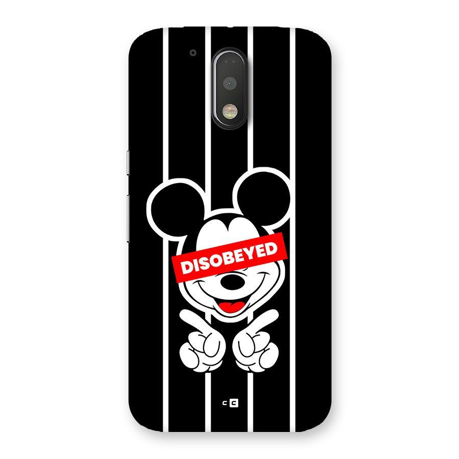 Disobeyed Micky Back Case for Moto G4 Plus