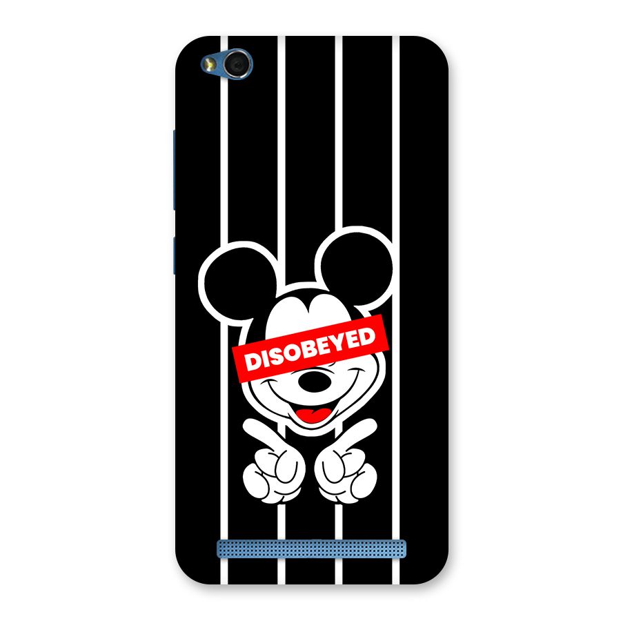 Disobeyed Micky Back Case for Redmi 5A
