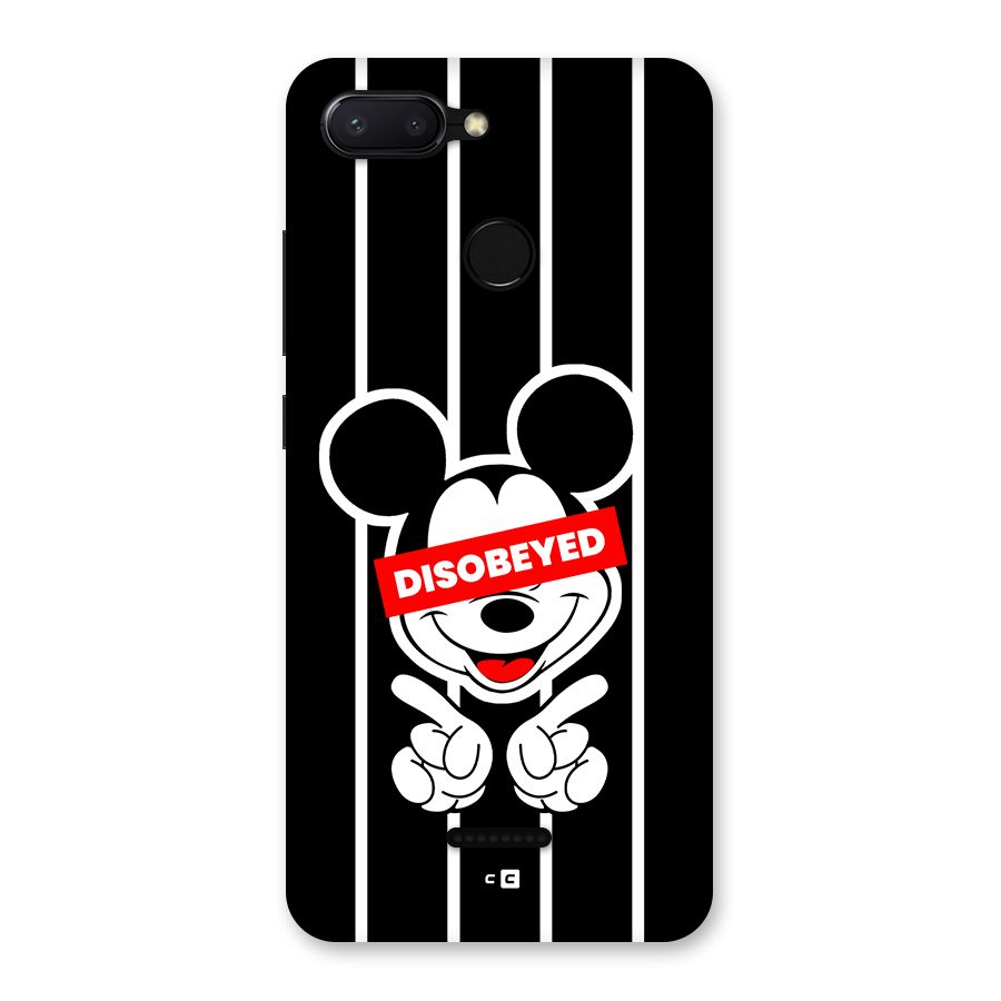 Disobeyed Micky Back Case for Redmi 6