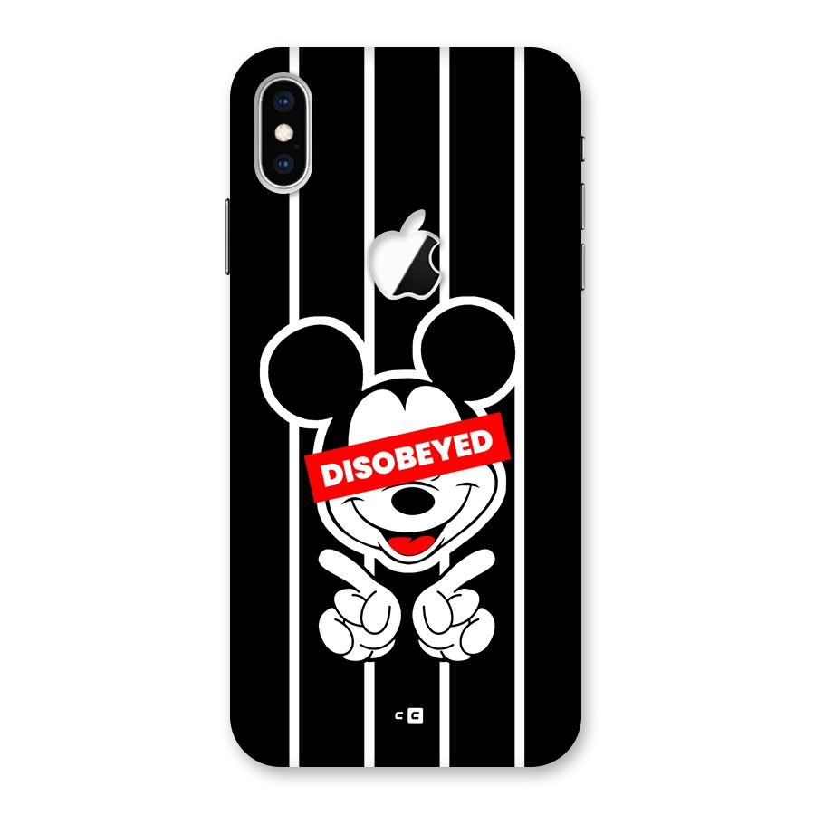 Disobeyed Micky Back Case for iPhone XS Max Apple Cut