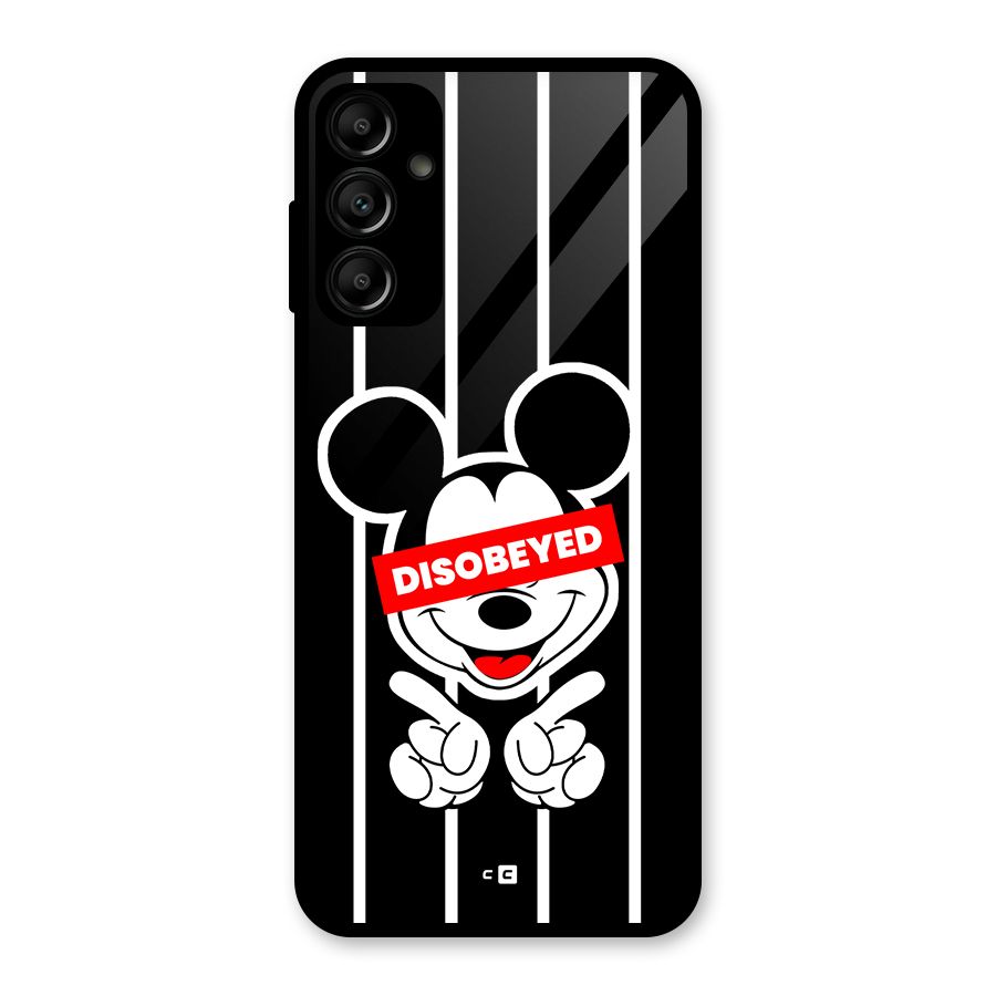 Disobeyed Micky Glass Back Case for Galaxy A14 5G