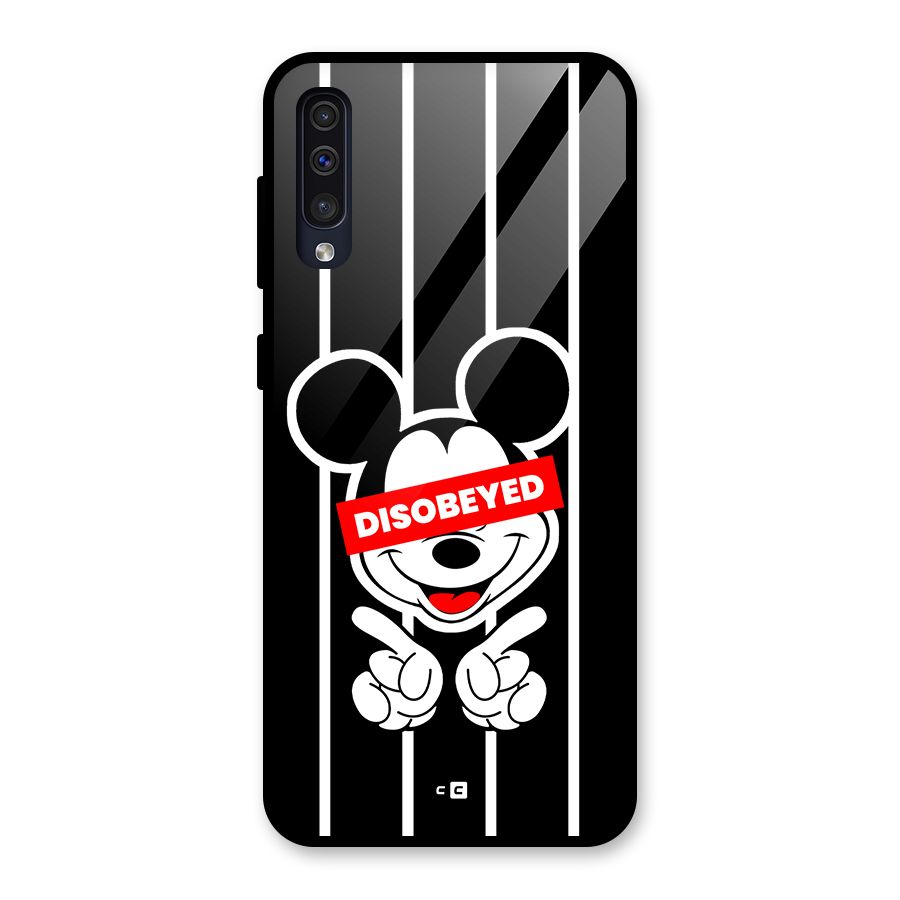 Disobeyed Micky Glass Back Case for Galaxy A50s