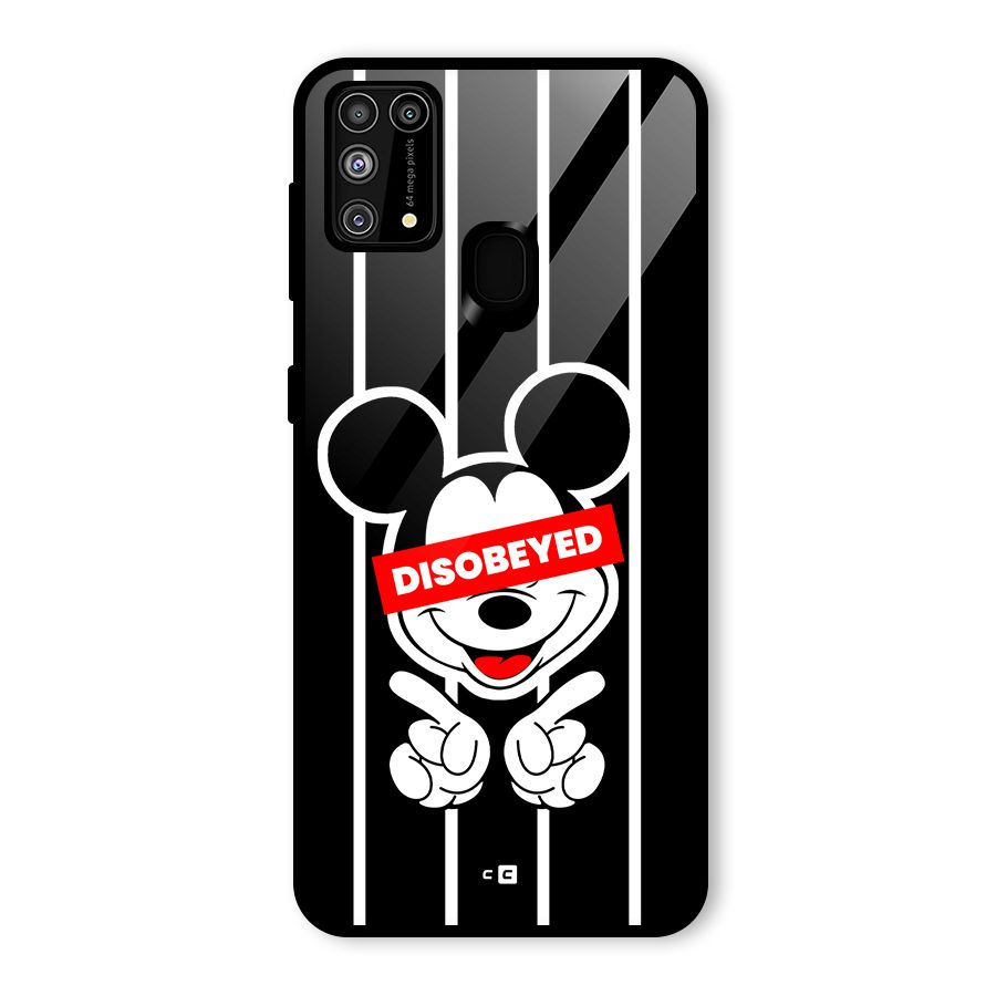 Disobeyed Micky Glass Back Case for Galaxy F41