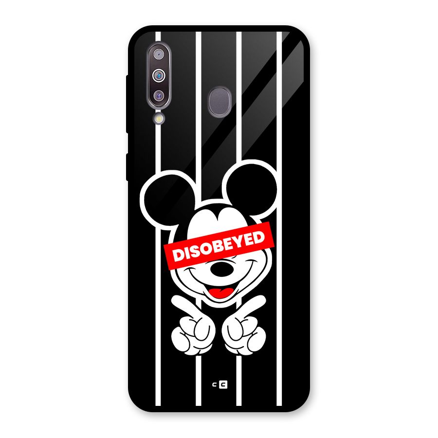 Disobeyed Micky Glass Back Case for Galaxy M30