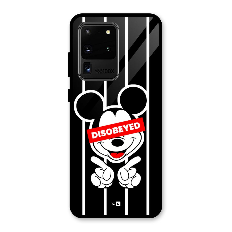 Disobeyed Micky Glass Back Case for Galaxy S20 Ultra
