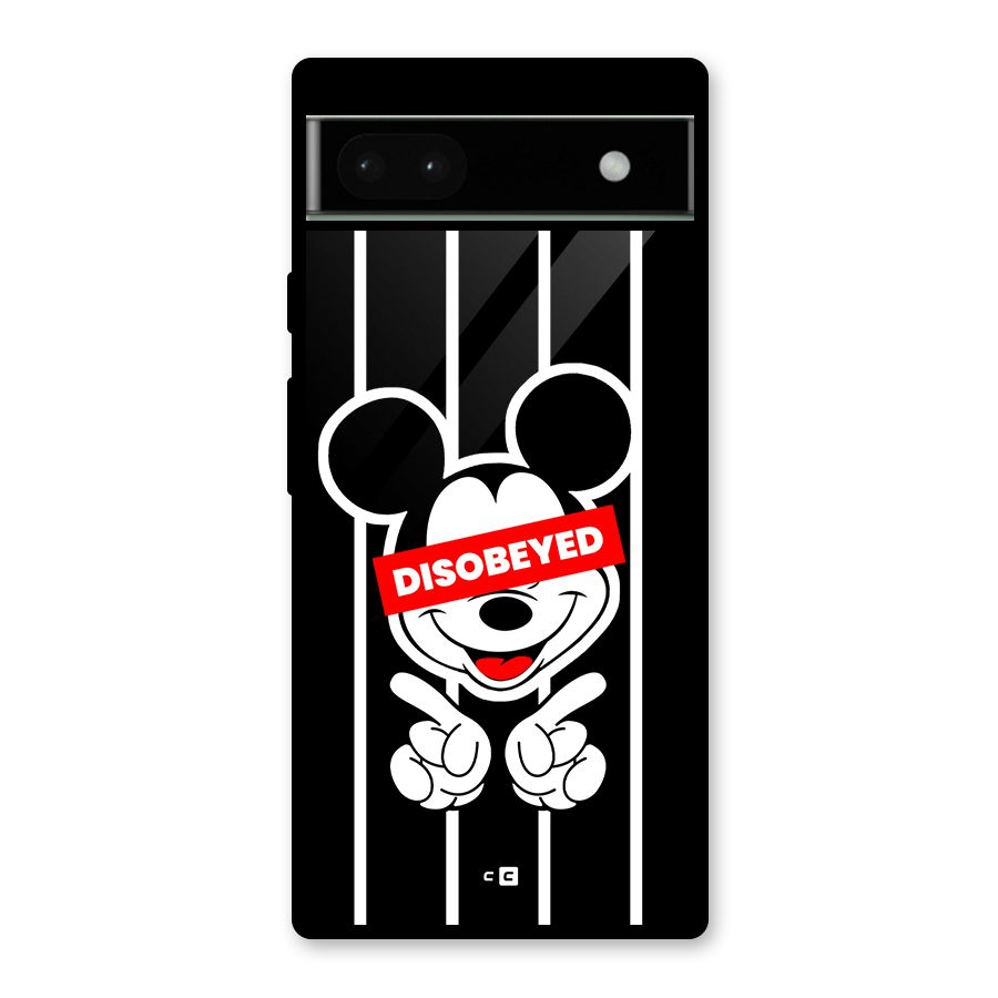 Disobeyed Micky Glass Back Case for Google Pixel 6a