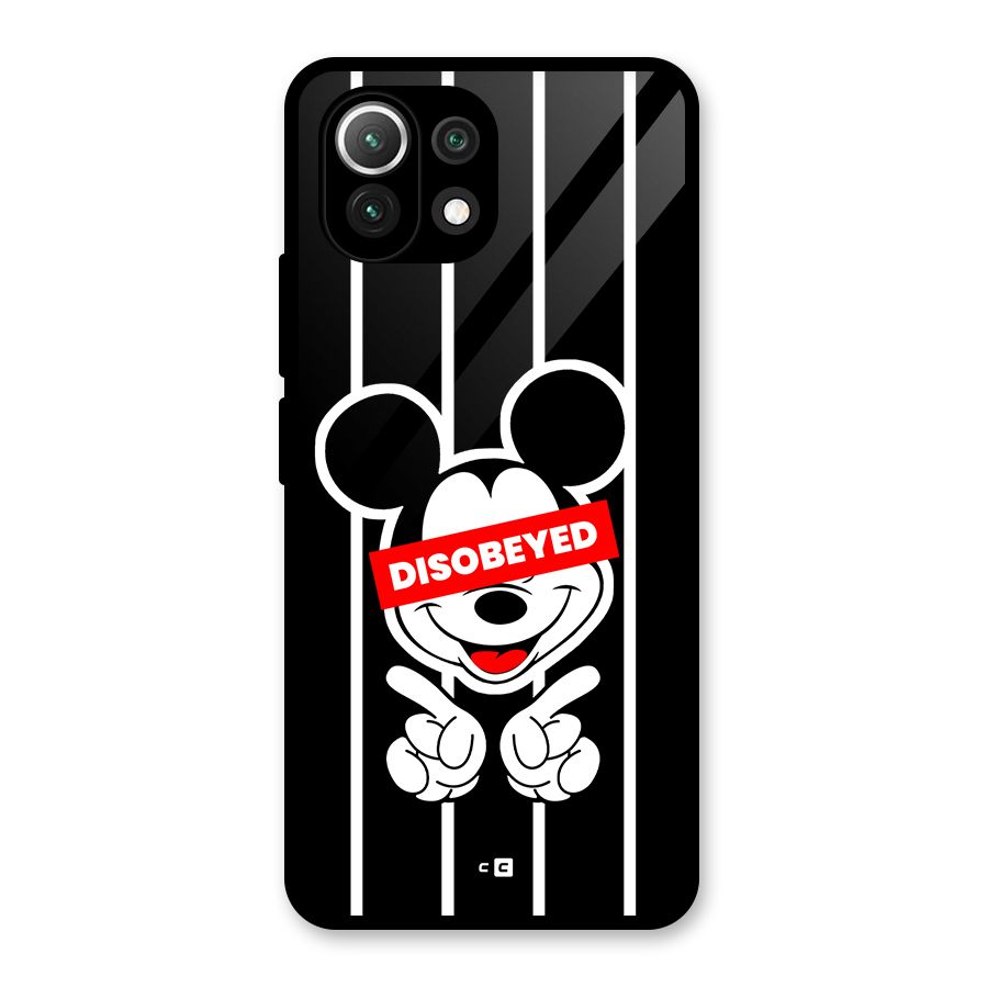 Disobeyed Micky Glass Back Case for Mi 11 Lite NE 5G