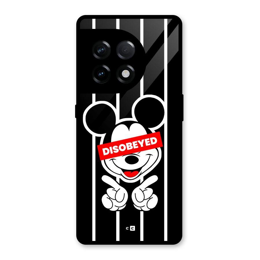 Disobeyed Micky Glass Back Case for OnePlus 11R