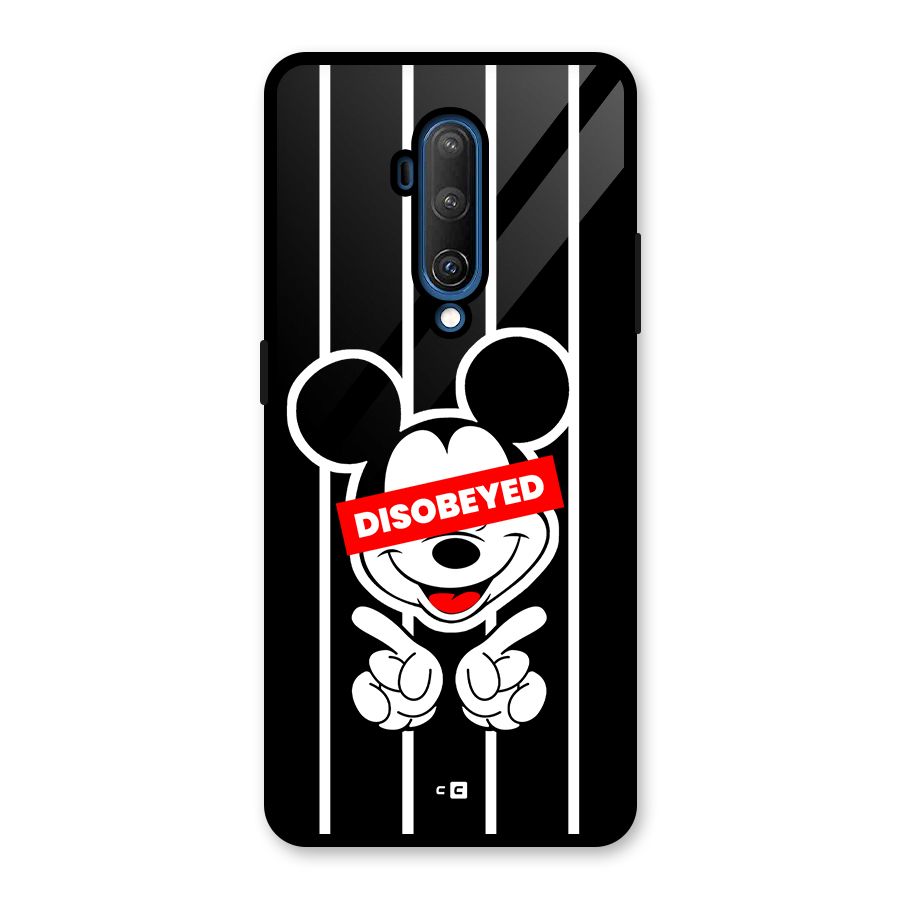 Disobeyed Micky Glass Back Case for OnePlus 7T Pro